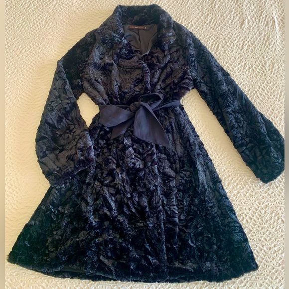 Faux fur evening event coat - Picture 1 of 2